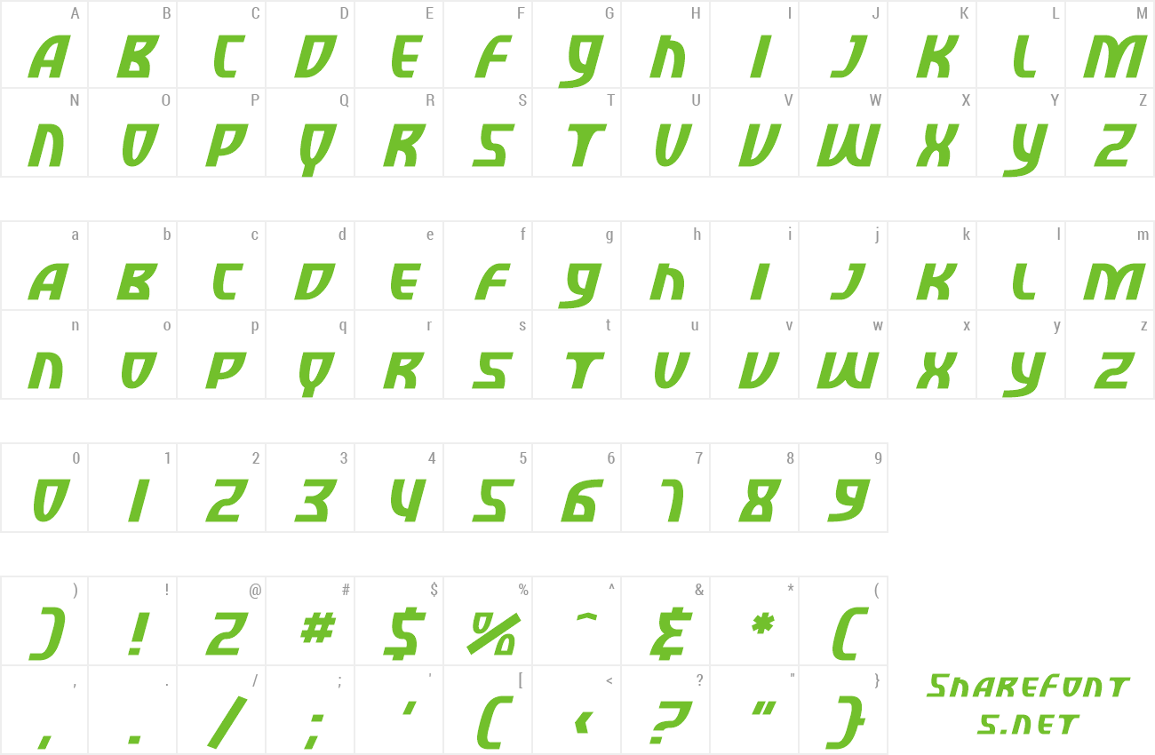 Font SF Retroesque SC preview